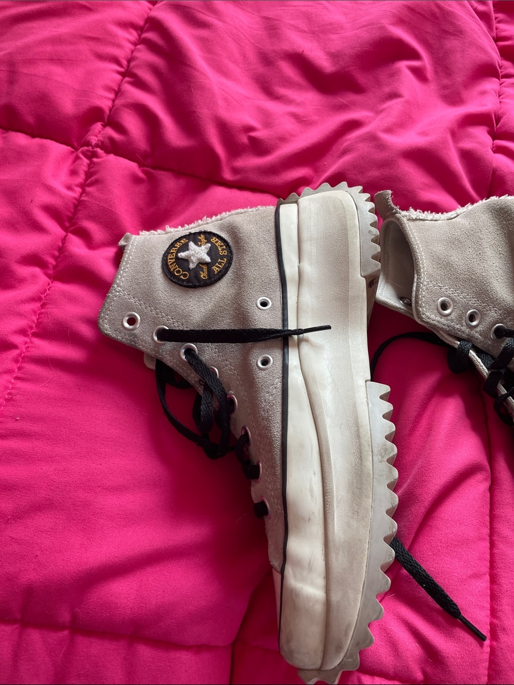 Converse High-Top Run Walk in Gray Suede Women’s Size 8.5